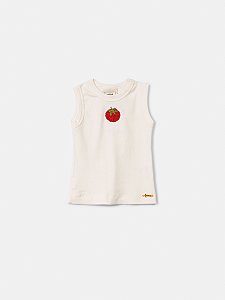 Blusa Infantil Aplique Tomate Anime