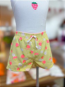 Short Infantil Morangos Nini Bambine