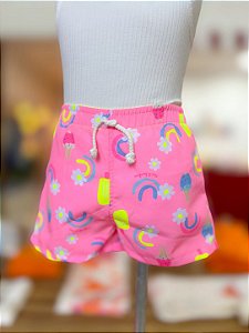 Short Infantil Arco Iris Nini Bambine