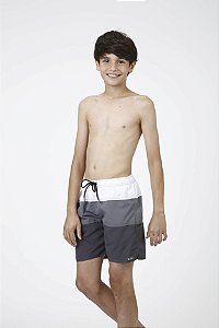 Short Teen Leo Cinza Com Branco Siri