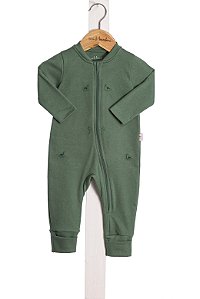 Macacao Bebe Verde Dinossauro Nini Bambine
