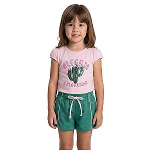 Conjunto Infantil Cactos Florescer Jaca Lele