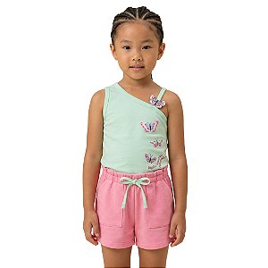 Conjunto Infantil Borboleta Manga Nula Jaca Lele