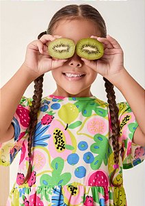 Vestido Infantil Frutas Bimbi