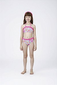 Biquini Faixinha Kids Gabi Fundo Mar Siri