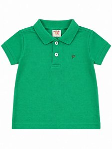 Camiseta Polo Infantil Verde Nini Bambine