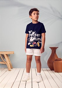 Bermuda Infantil Sarja Branco Youccie