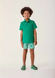 Conjunto Infantil Com Polo Verde Bimbi