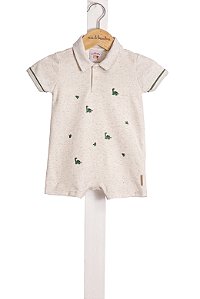 Macacao Bebe Polo Dino Nini Bambine