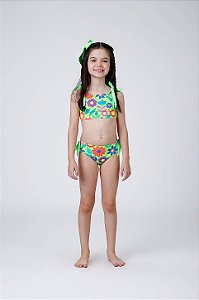 Biquini Kids Alice Verde Floral Siri