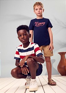 Conjunto Infantil Camiseta Listrada Youccie