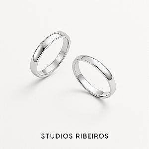 Aliança 2 mm Quadrada Lisa