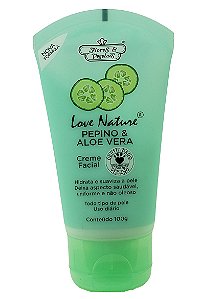 Creme Facial Pepino E Aloe Vera Flores E Vegetais 100g