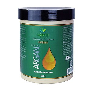 Máscara Nutritiva Óleo De Argan Tratamento Intensivo Hábito Cosméticos 980g