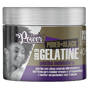 Gelatina Modeladora Poder Do Black Soul Power Gelatine  Gold 400g