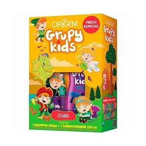 Shampoo E Condicionador Força Vitaminada Grupy Kids Origem