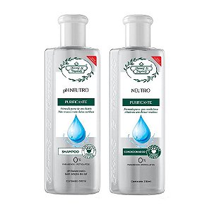 Shampoo E Condicionador Ph Neutro Purificante Flores E Vegetais