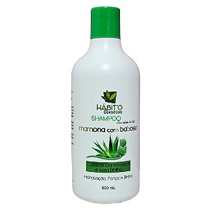 Shampoo Mamona Com Babosa Hábito Cosméticos