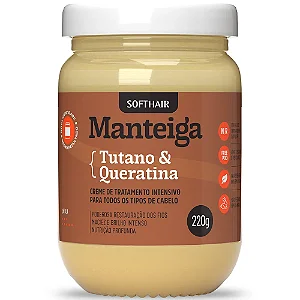 Soft Hair Manteiga Tutano e Queratina Restauração e Hidratação 220 gr