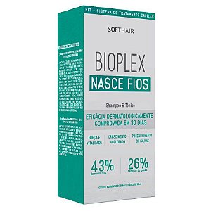 Bioplex Shampoo 300ml + Tônico 60ml Soft Hair  Nasce Fios