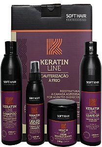 Soft Hair Keratin Line Kit Cauterização Á Frio