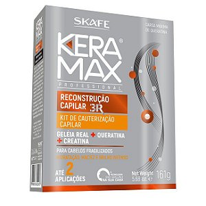 Keramax Kit Cauterização Reconstrução Capilar Skafe 4 Passos