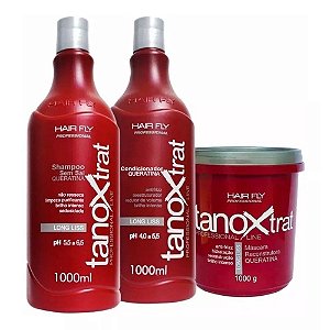 Hair Fly Tanox Trat Queratina Long Liss Kit Profissional 1Litro