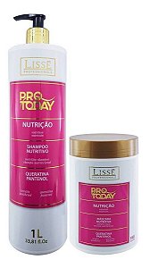 Lissé Nutrição Pro To Day Kit Shampoo 1L e Máscara 1kg Profissionals