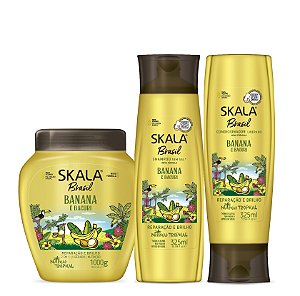 Skala Brasil Kit Banana E Bacuri Reparação E Brilho