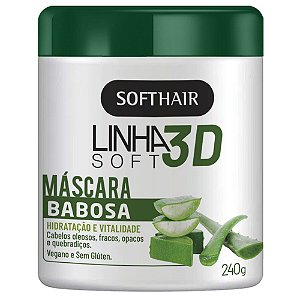 Linha 3d Sotfhair Máscara Babosa Hidratação E Vitalidade