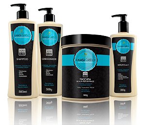 Kit Amansa Cabelo Utra Hidratante Profissional Hábito Cosméticos