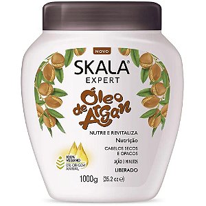 Creme De Trat. Skala Óleo De Argan Nutrição Para Cabelos Secos E Opacos 1000g