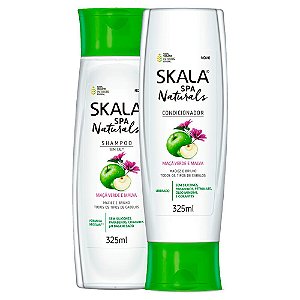 Kit Skala Maçã Verde E Malva Spa Naturals Shampoo+condicionador 325ml
