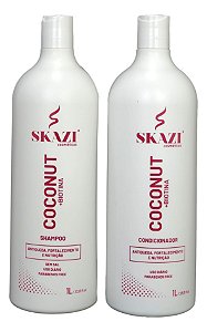 Kit Shampoo E Condicionador Coconut+Biotina Antiqueda Skazi Cosméticos 