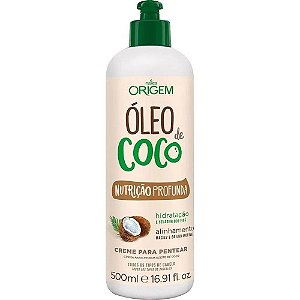 Creme Para Pentear Nazca Origem Oleo De Coco 500ml Nutrição Profunda