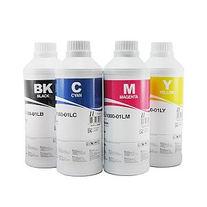 Kit 4 Litros de Tinta InkTec para Epson UV 1 Litro de Cada Cor | 4 Cores
