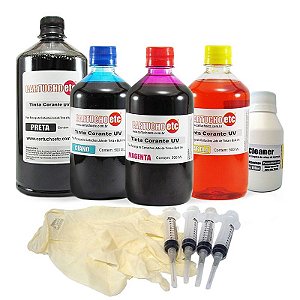 Hiper Kit de Recarga de Cartuchos Universal com 2,5 Litros de Tinta