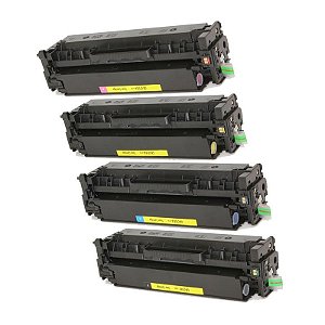 Kit 4 Toner Compatível HP 312A CF380A CF381A CF382A CF383A M476 M476NW