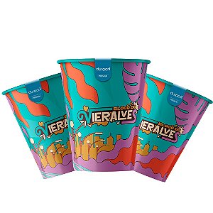 500 Copos EcoLabel 340 ml Biodegradável Personalizados 360°