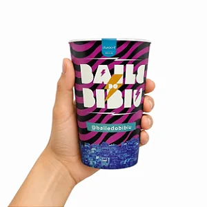 Copos EcoLabel 430 ml Biodegradável Personalizados 360°
