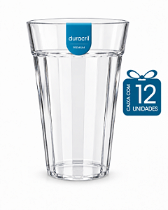 12 Copos Americano 500 ml Transparente