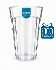 100 Copos Americano 500 ml Transparente