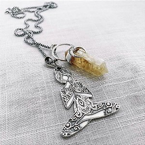 Pingente Meditação onix Prata 925