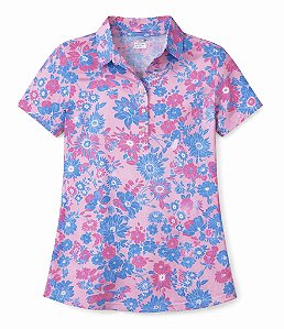 Camisa Polo Rosa Floral