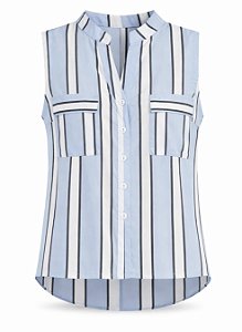 Camisete Azul Listras