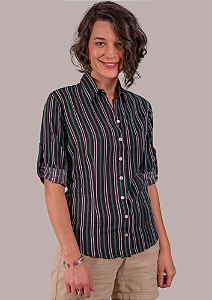Camisa Veneza Preto Listras