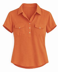Camisa Polo Melinda Laranja