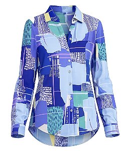 Camisão Azul Abstrato