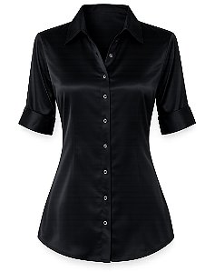 Camisa Acetinada Black
