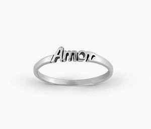 Anel Amor Prata 925